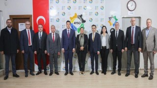 Aydın Büyükşehir Belediye Başkanı Özlem Çerçioğlu, Aydın Sanayi Odası’na (AYSO) nezaket ziyaretinde bulundu