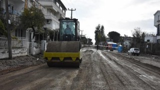 Edremit Altınkum Atatürk Caddesi yenileniyor
