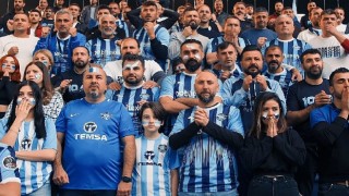Çalışanlar kamera karşısında TEMSA, Adana Demirspor'un yanında