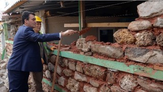 Filiboz Mescidi Hisar'da yükseliyor