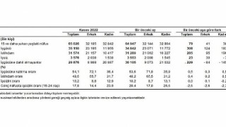 Mevsim etkisinden arındırılmış işsizlik oranı %10,2 seviyesinde gerçekleşti