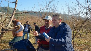 Yenişehir Belediyesi çiftçiye tarlada eğitim veriyor