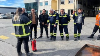 İtfaiyeden Omsan Lojistik personeline eğitim