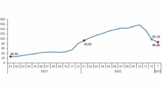 Yurt İçi Üretici Fiyat Endeksi (Yİ-ÜFE) yıllık %86,46, aylık %4,15 arttı