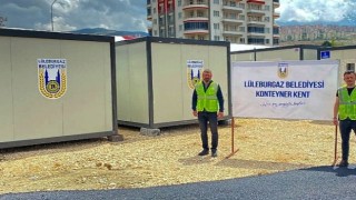Lüleburgaz Belediyesinden Malatya'ya konteyner desteği
