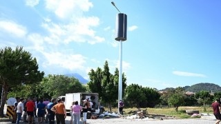 İzinsiz yapılan baz istasyonu çalışması Kemer Belediyesi tarafından durduruldu