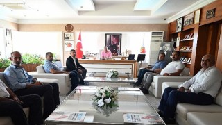 Pazarcılar Odasından Başkan Topaloğluna ziyaret