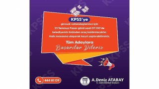 Didim Belediyesinden KPSSye girecekler için ücretsiz otobüs