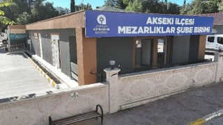 Büyükşehir Belediyesinden Aksekiye gasilhane ve mezarlık hizmeti