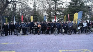Konya Büyükşehirden “Dünya Kışın Bisikletle İşe Gitme Günü” Etkinliği