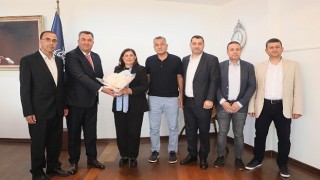 MÜSİADdan Aydın Büyükşehir Belediye Başkanı Özlem Çerçioğluna nezaket ziyaretinde bulundu