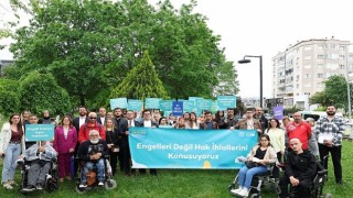 Nilüfer de sloganlar engelleri aşmak için yükseldi