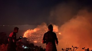 İzmir in kuzeyinde orman yangını alarmı